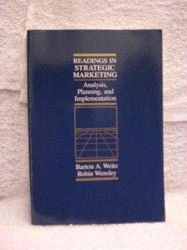 Book Readings in Strategic Marketing: Analysis, Planning, and Implementation (The Dryden Press series in marketing) free