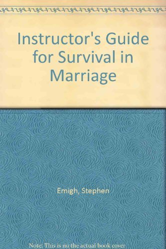 Book Instructor's Guide For Survival In Marriage free