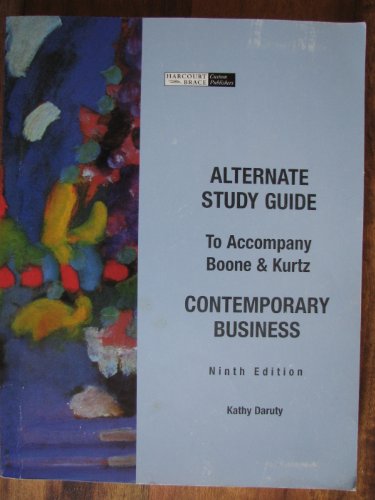 Book Contemporary Business: Alternate Study Guide free