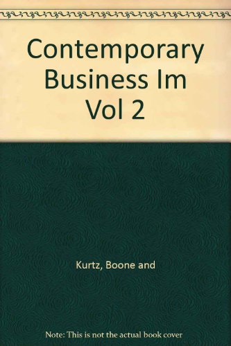Book Contemporary Business Im Vol 2 free