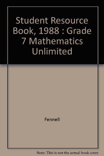 Book Student Resource Book, 1988 : Grade 7 Mathematics Unlimited free