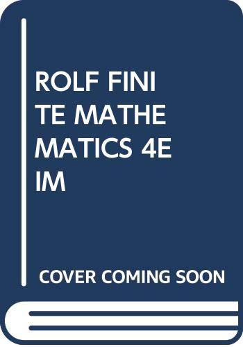 Book Rolf Finite Mathematics 4e Im free
