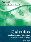 Book Student Solutions Manual for Tomastik’s Calculus: Applications and Technology, 2nd free