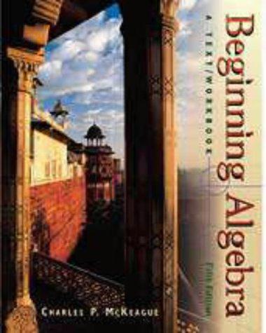 Book Beginning Algebra: A Text/Workbook free