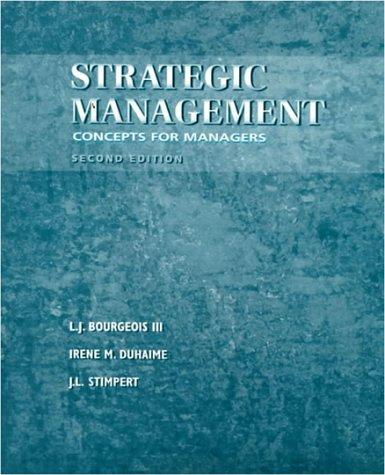 Book Strategic Management: Concepts for Managers free