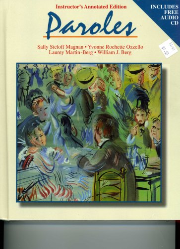 Book Paroles Instructor's Annotated Edition free