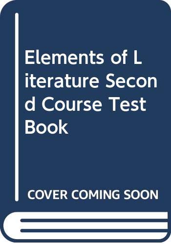 Book Elements Of Literature Second Course Test Book free
