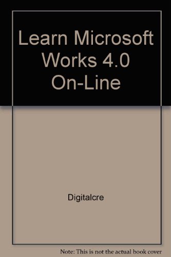 Book Learn Microsoft Works 4.0 On-line free