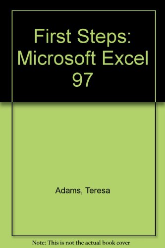 Book First Steps: Microsoft Excel 97 free