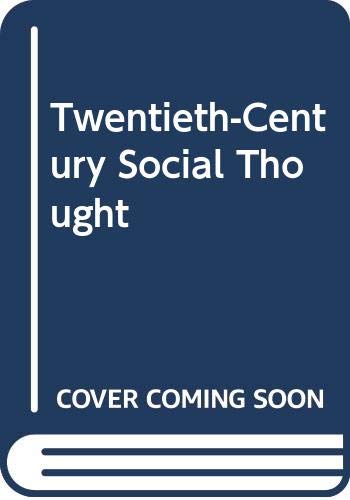 Book Twentieth-Century Social Thought free