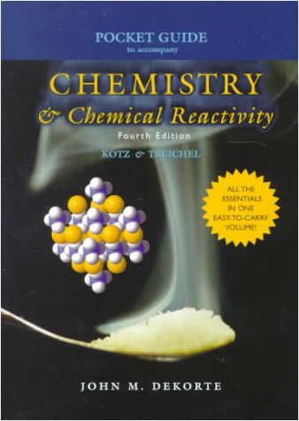 Book Pocket Guide for Kotz/ Treichel's Chemistry and Chemical Reactivity free