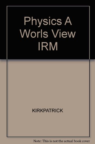 Book Physics A Worls View Irm free