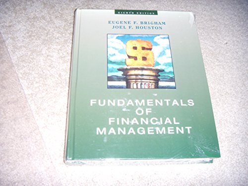 Book Fundamentals Of Financial Management (8th Edition) 1998 free