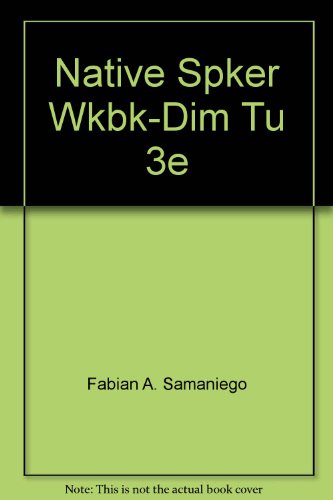 Book Native Speaker Workbook-Dimelo Tu 3e free