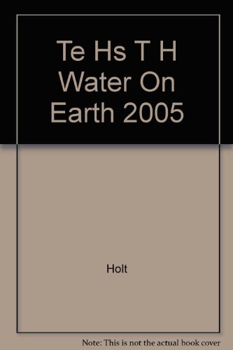 Book Te Hs T H Water On Earth 2005 free