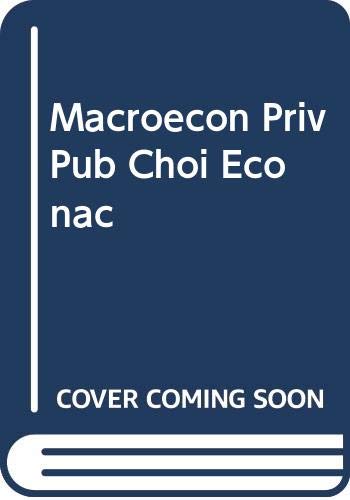 Book Macroeconomics: Private and Public Choice Econactive Cd Rom 9e free