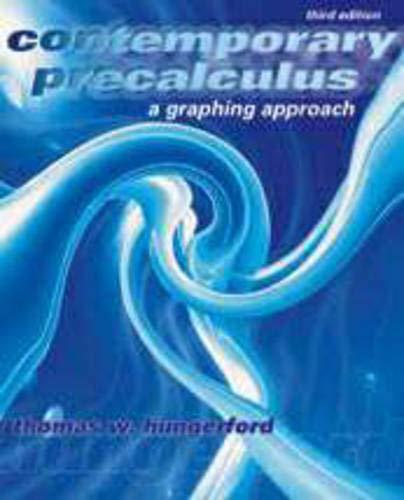 Book Contemporary Precalculus: A Graphing Approach free