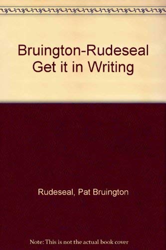 Book Get It In Writing free