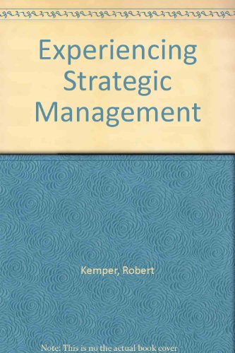 Book Experiencing Strategic Management free
