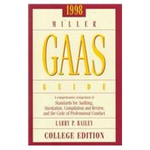 Book GAAS GUIDE 1998/COLLEGE EDITION free