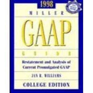 Book GAAP GUIDE 1998/COLLEGE EDITION free