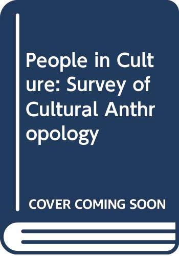 Book People in culture: A survey of cultural anthropology free