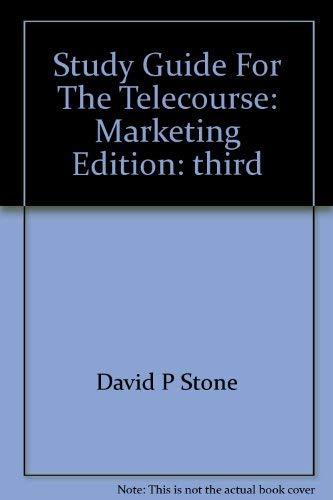 Book Study Guide For The Telecourse Marketing free