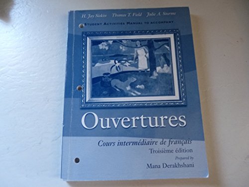 Book Ouvertures And Student Activity Manual free