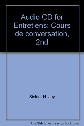 Book Audio CD for Entretiens: Cours de conversation, 2nd free