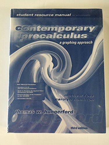 Book Student Solution's Manual in Practice Contemporary Precalculus: A Graphing Approach free