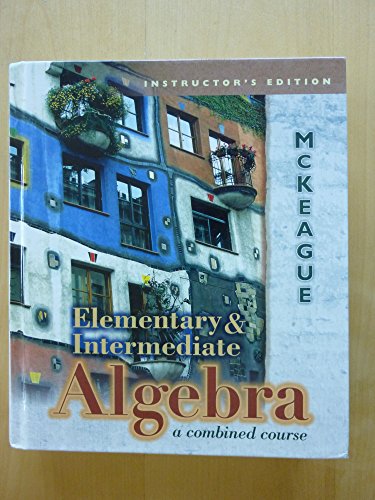 Book Elementary&intermediate Algebra (instructor's Edition) free