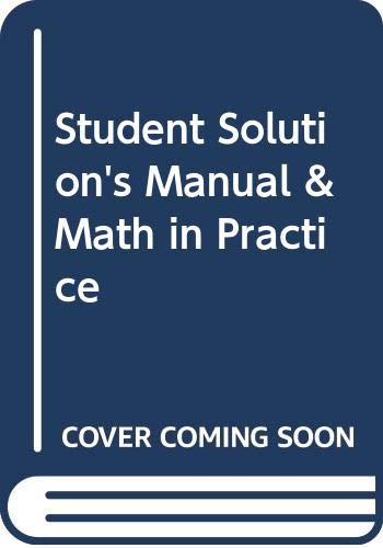 Book Student Solution's Manual & Math in Practice free