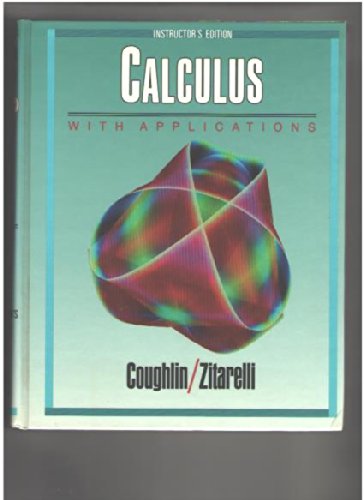 Book Calculus: With Applications (instructor's Edition) free
