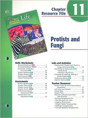 Book Holt Science & Technology Life Science Chapter 11 Resource File: Protists And Fungi free