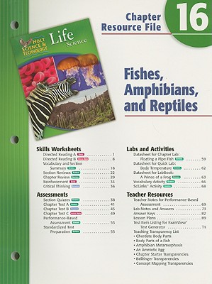 Book Holt Science and Technology: Life Science: Fishes, Amphibians, and Reptiles free