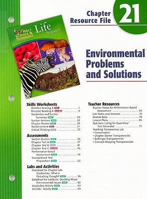 Book Holt Science & Technology Life Science Chapter 21: Environmental Problems And Solutions free