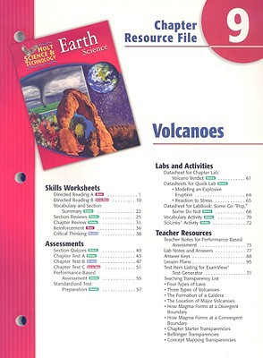 Book Holt Science Technology Earth Science Chapter 9 Resource File: Volcanoes free