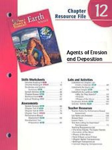 Book Holt Science & Technology Earth Science Chapter 12 Resource File: Agents of Erosion and Deposition free