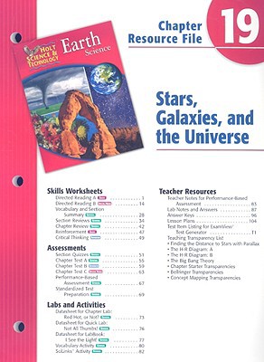 Book Holt Science & Technology Earth Science Chapter 19 Resource File: Stars, Galaxies, And The Universe free