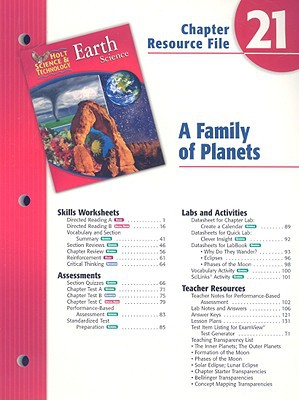 Book Holt Science and Technology: Earth Science: The Family of Planets free