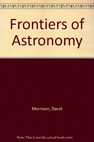 Book Frontiers Of Astronomy free