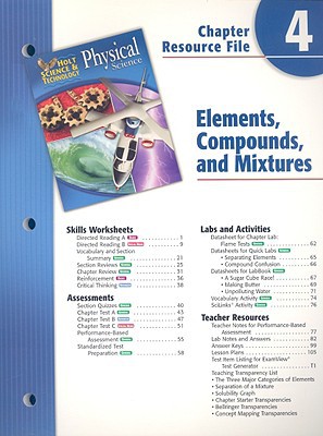 Book Holt Science & Technology: Chapter Resource File Physical Science Chapter 4: Elements, Compounds, and Mixtures free