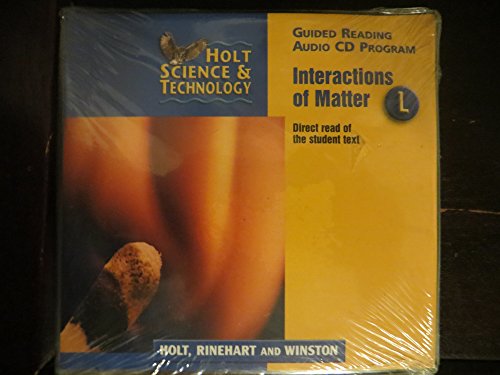 Book Holt Science & Technology: Guided Reading Audio CD Program (L) Interactions of Matter free