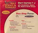 Book Holt Science & Technology: Short Courses F-J, One-Stop Planner CD-ROM with Test Generator for Mac&Windows Short Courses F-J and P free