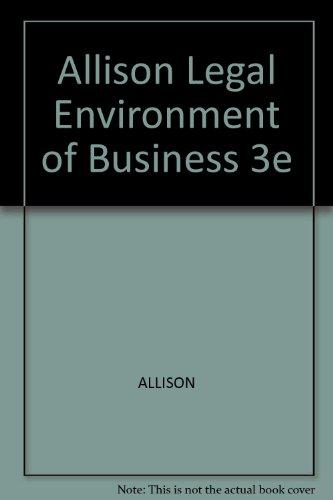 Book Legal Environment of Business free