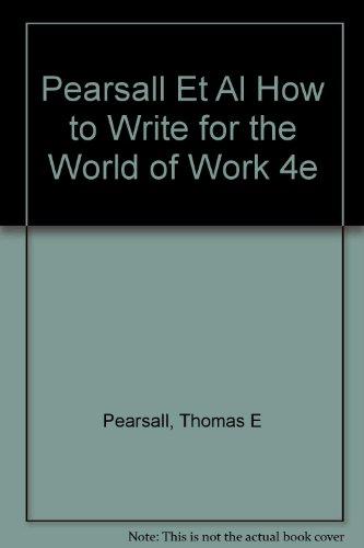 Book How to Write for the World of Work free