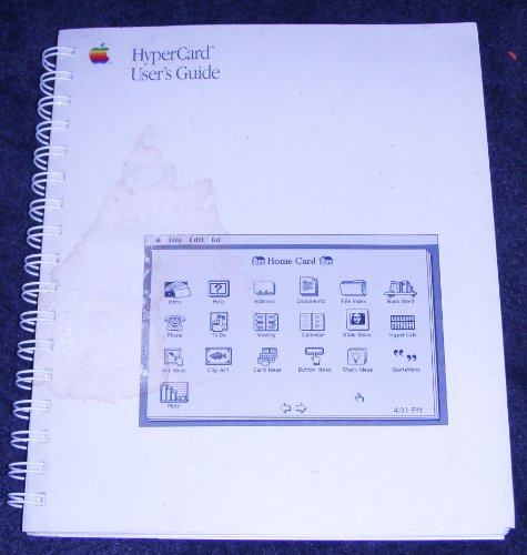 Book Apple Macintosh Hypercard User's Guide (spiral-bound 1987 Printing, First Edition) free