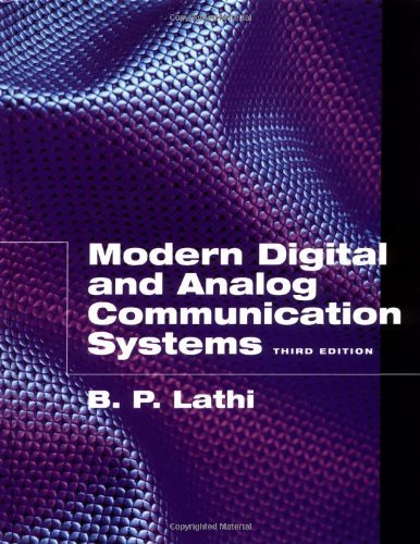Book Modern Digital & Analog Communications 2e Solutions Man free