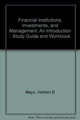 Book Financial Institutions, Investments And Management: An Introduction Study Guide free