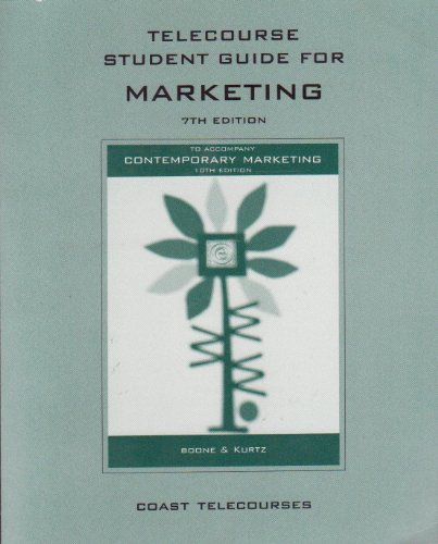 Book Contemporary Marketing Telecourse Study Guide free